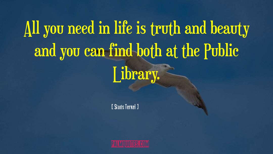 Public Library quotes by Studs Terkel