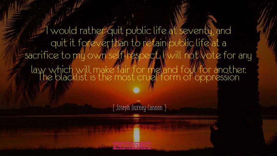 Public Life quotes by Joseph Gurney Cannon