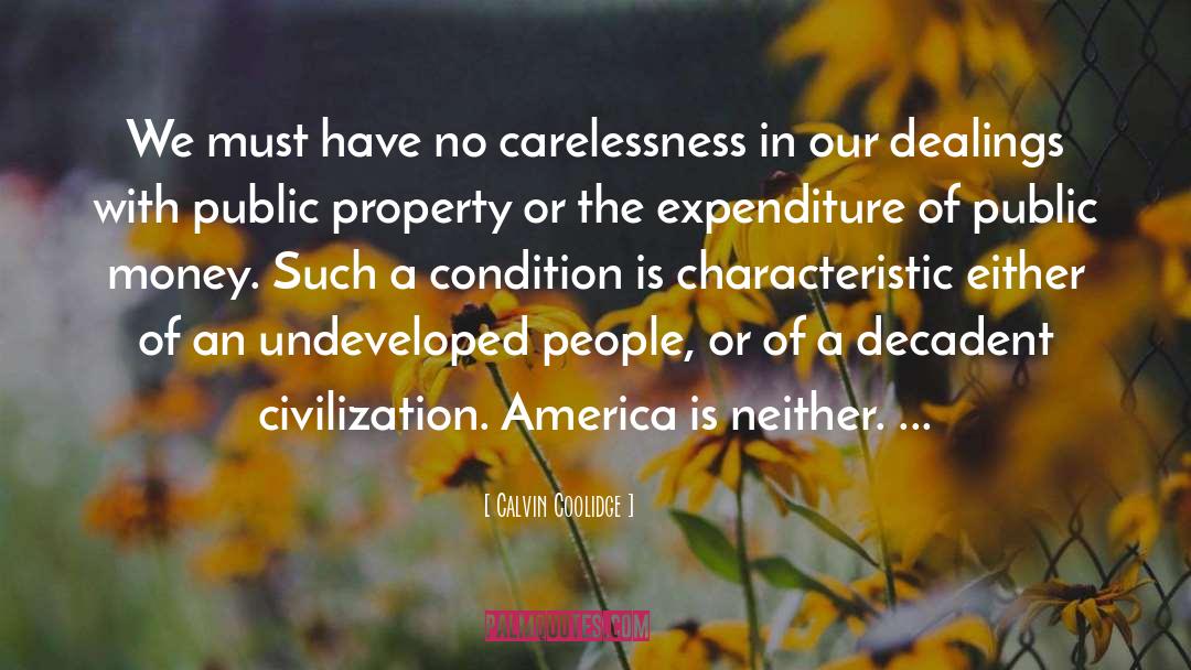 Public Money quotes by Calvin Coolidge
