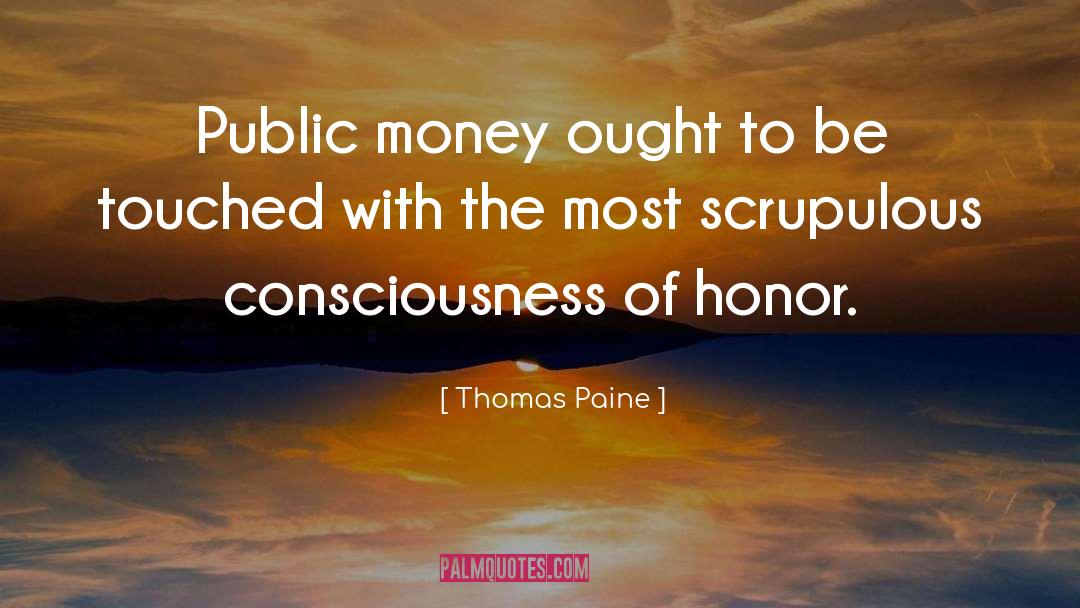 Public Money quotes by Thomas Paine