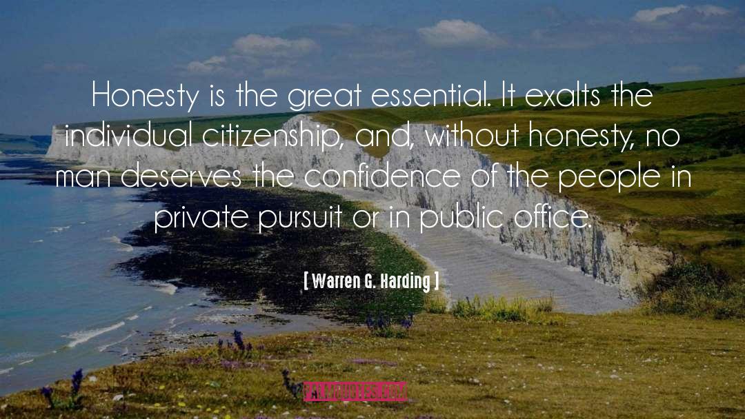 Public Office quotes by Warren G. Harding
