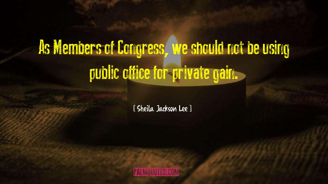 Public Office quotes by Sheila Jackson Lee