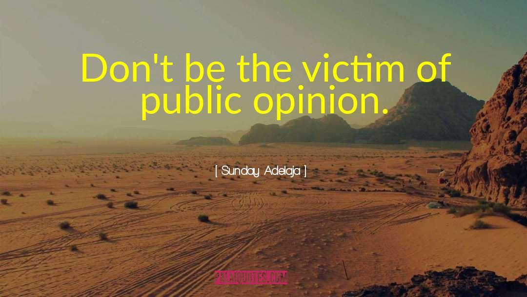 Public Opinion quotes by Sunday Adelaja