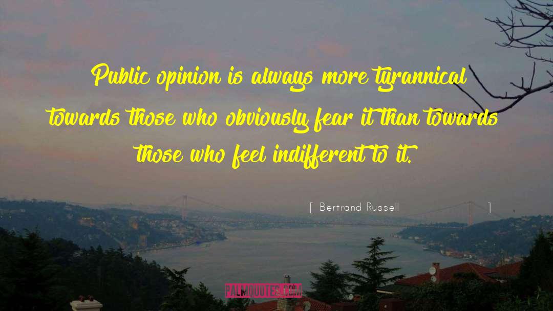 Public Opinion quotes by Bertrand Russell