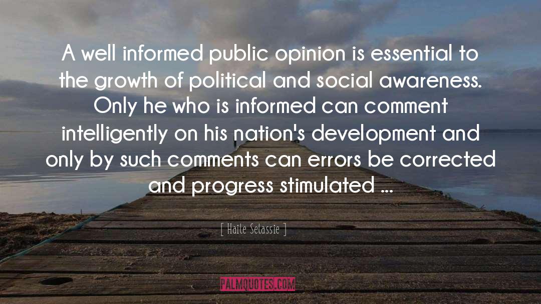 Public Opinion quotes by Haile Selassie