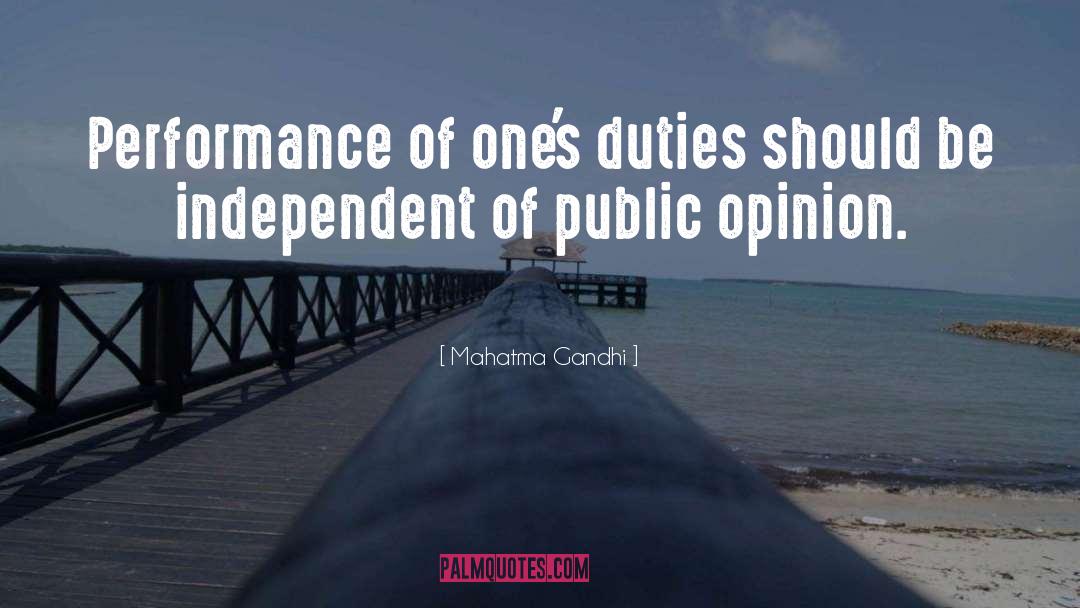 Public Opinion quotes by Mahatma Gandhi