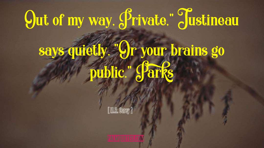 Public Parks quotes by M.R. Carey
