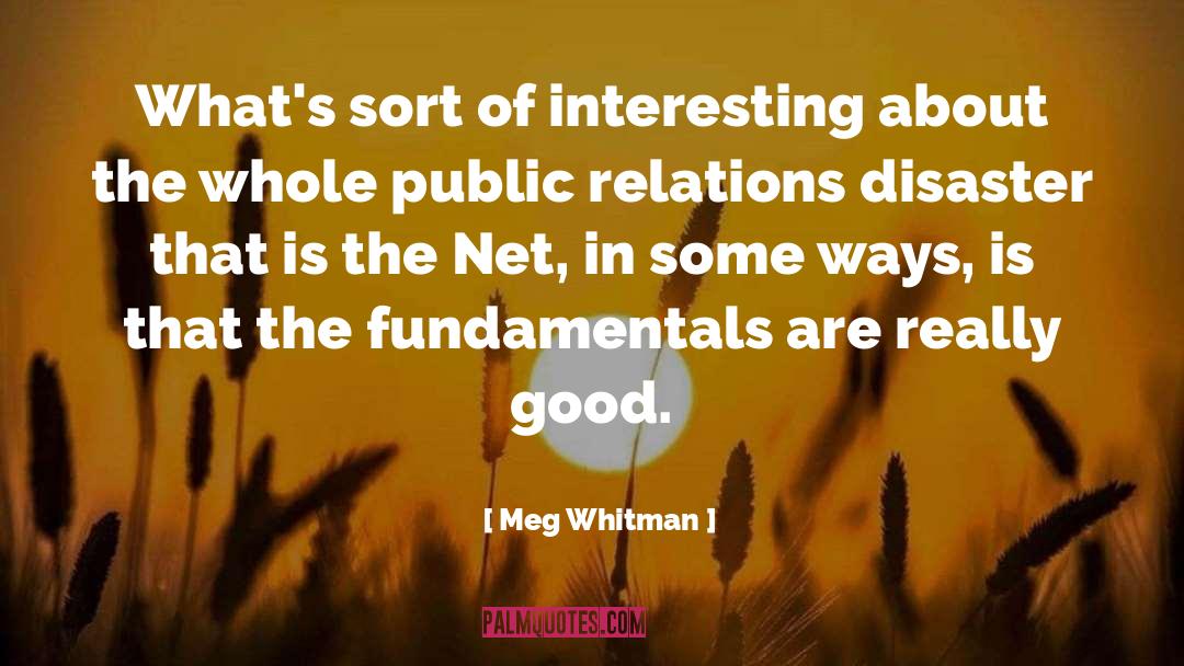 Public Relations quotes by Meg Whitman