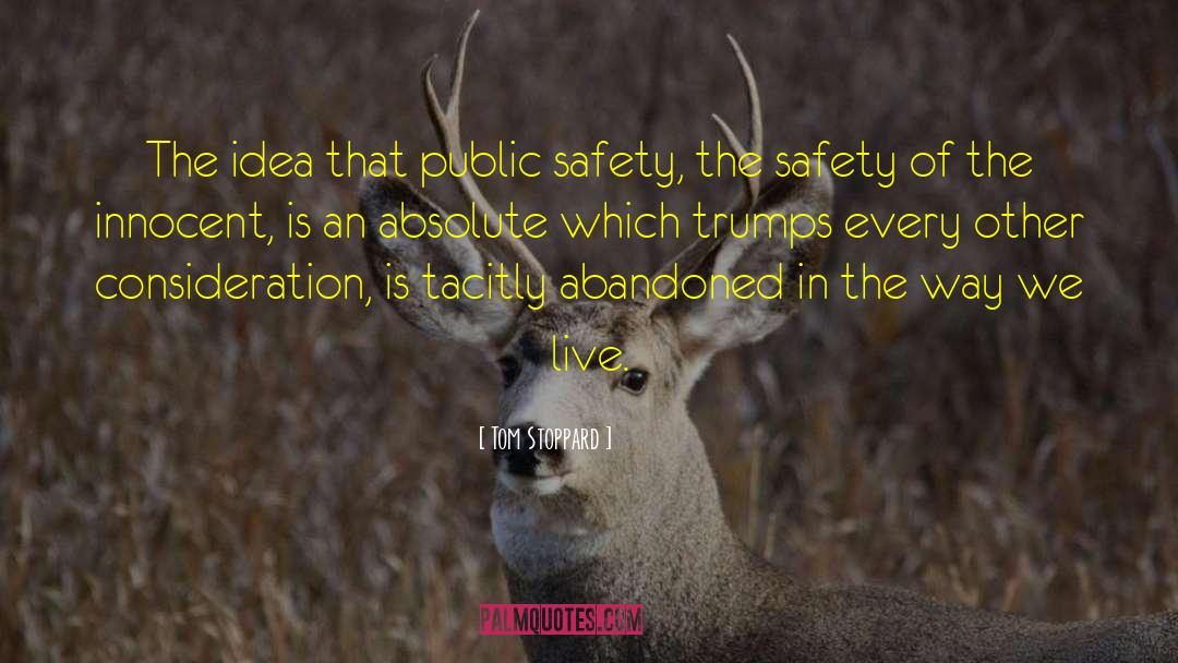 Public Safety quotes by Tom Stoppard