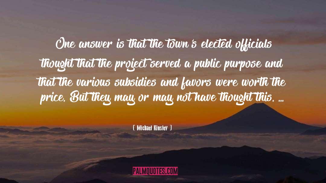 Public Sector quotes by Michael Kinsley