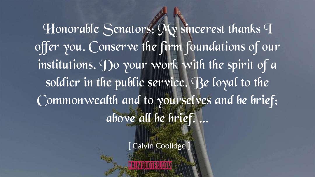 Public Service quotes by Calvin Coolidge