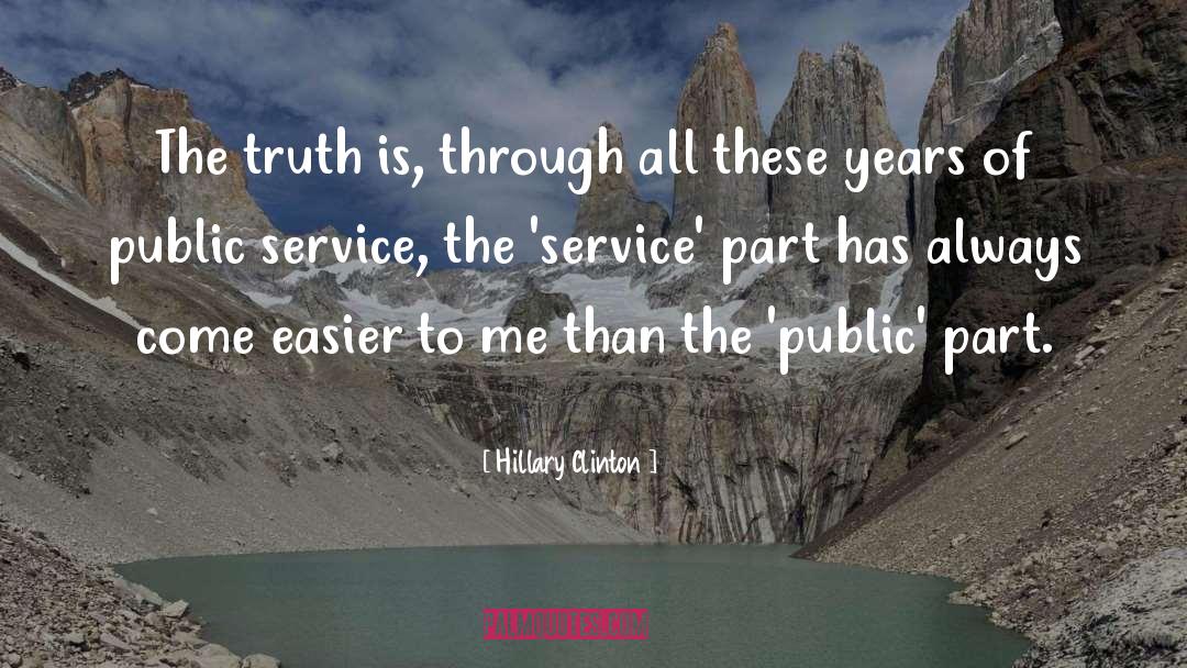 Public Service quotes by Hillary Clinton