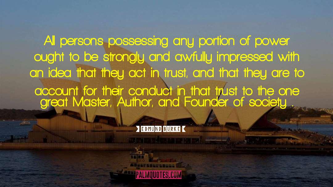 Public Trust quotes by Edmund Burke