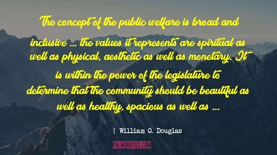 Public Welfare quotes by William O. Douglas