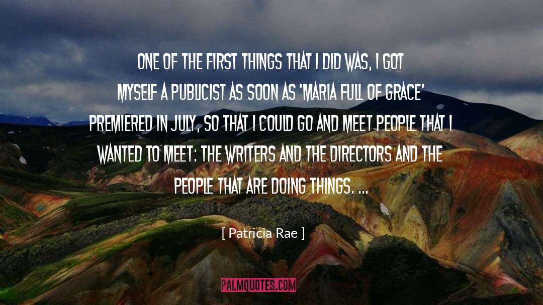Publicist quotes by Patricia Rae