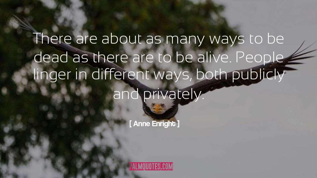 Publicly quotes by Anne Enright