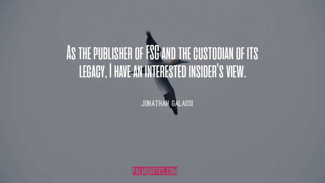 Publisher quotes by Jonathan Galassi