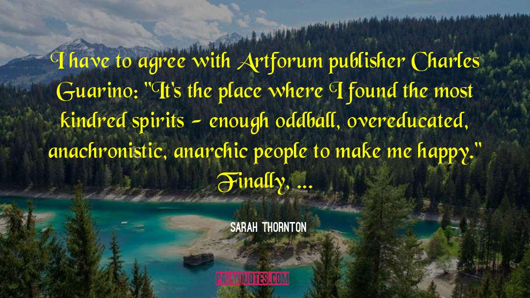 Publisher quotes by Sarah Thornton