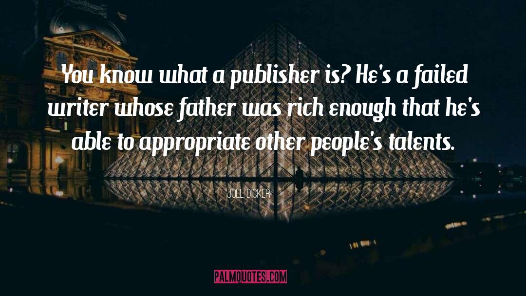Publisher quotes by Joel Dicker