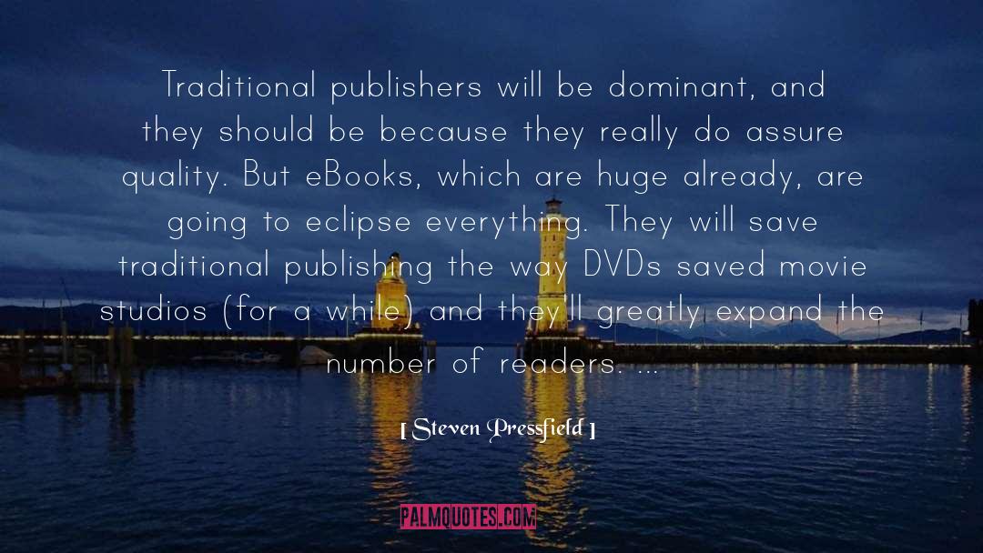 Publishers quotes by Steven Pressfield