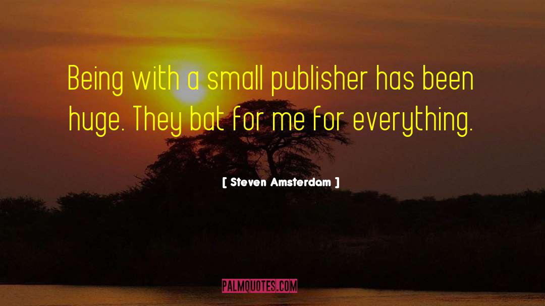 Publishers Weekly quotes by Steven Amsterdam