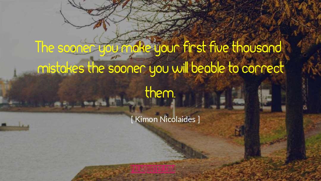 Publishing Mistakes quotes by Kimon Nicolaides