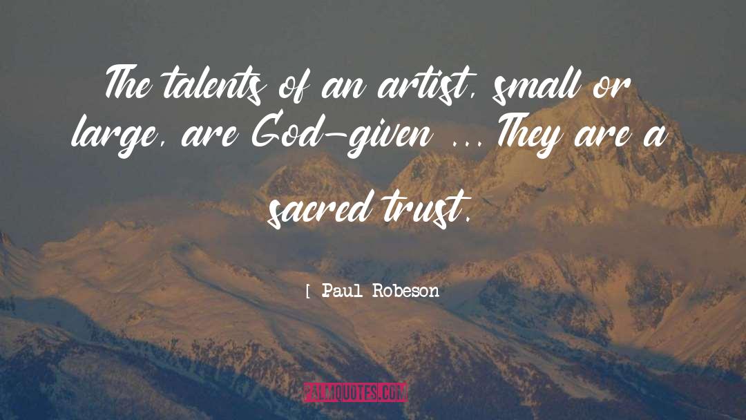 Pucciarelli Artist quotes by Paul Robeson