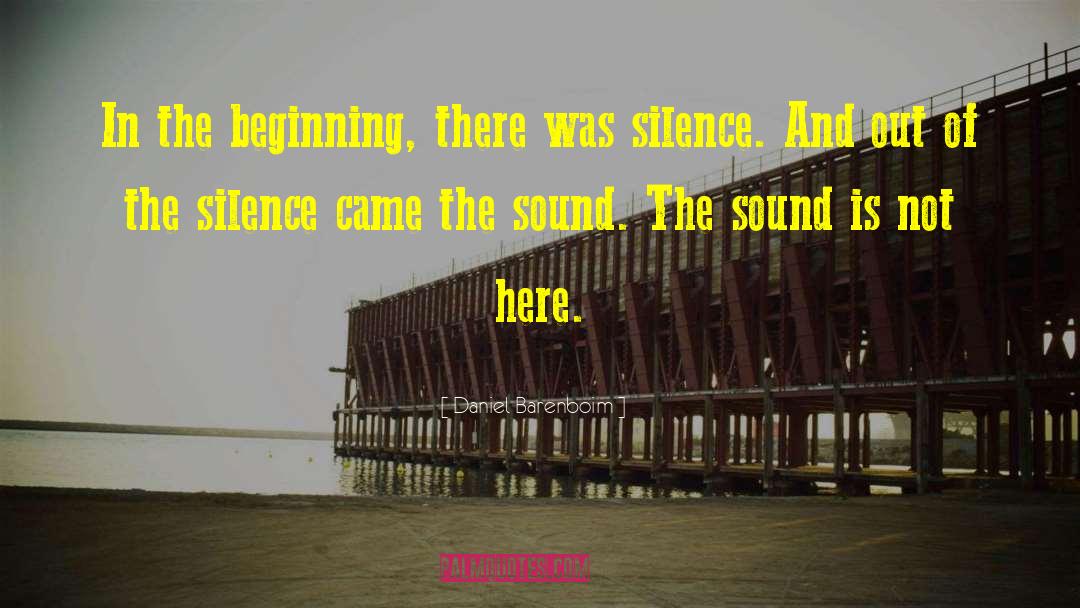 Puchid Sound quotes by Daniel Barenboim