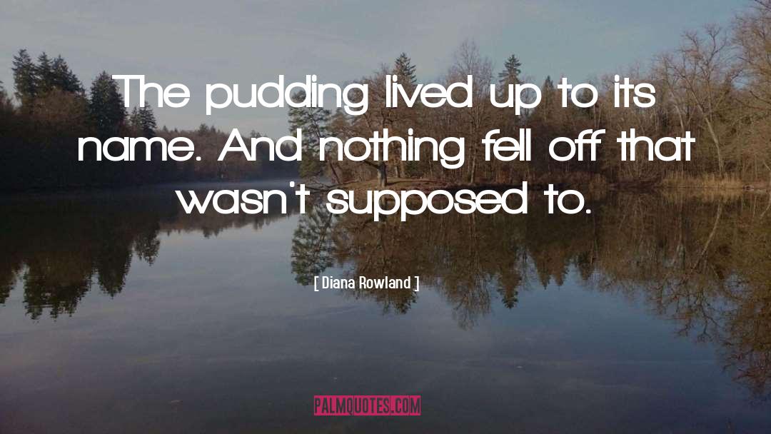 Pudding quotes by Diana Rowland