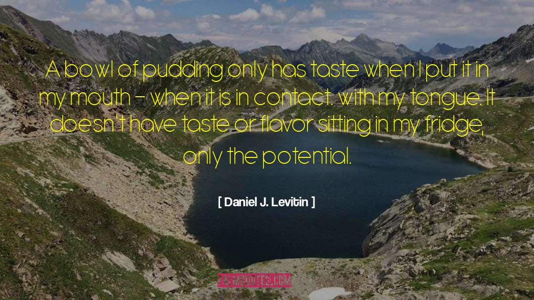 Pudding quotes by Daniel J. Levitin