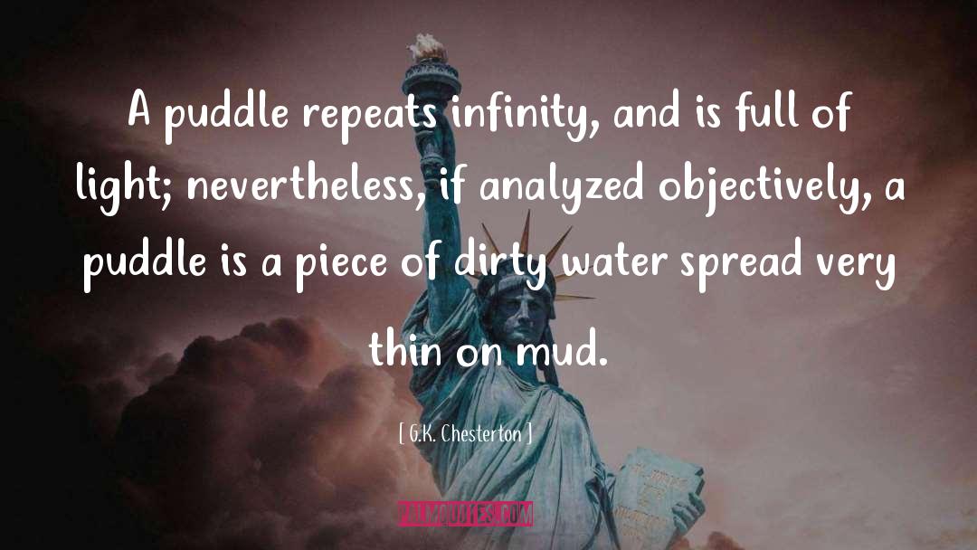 Puddle quotes by G.K. Chesterton