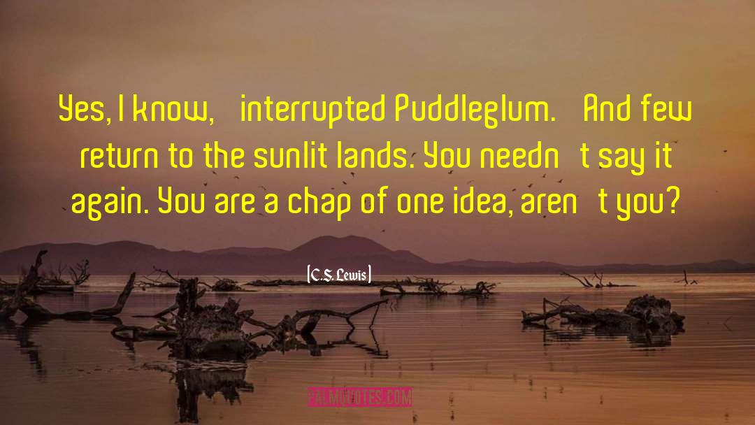 Puddleglum quotes by C.S. Lewis