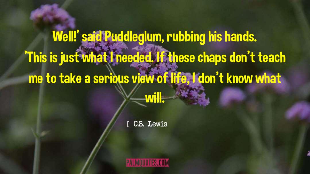 Puddleglum quotes by C.S. Lewis
