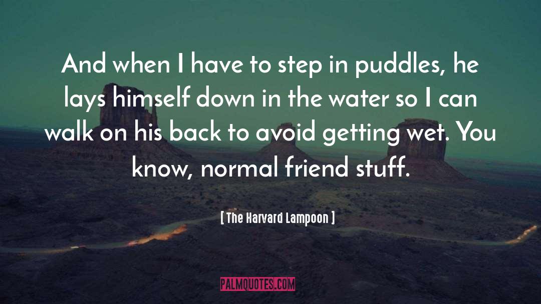 Puddles quotes by The Harvard Lampoon