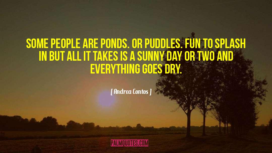 Puddles quotes by Andrea Contos