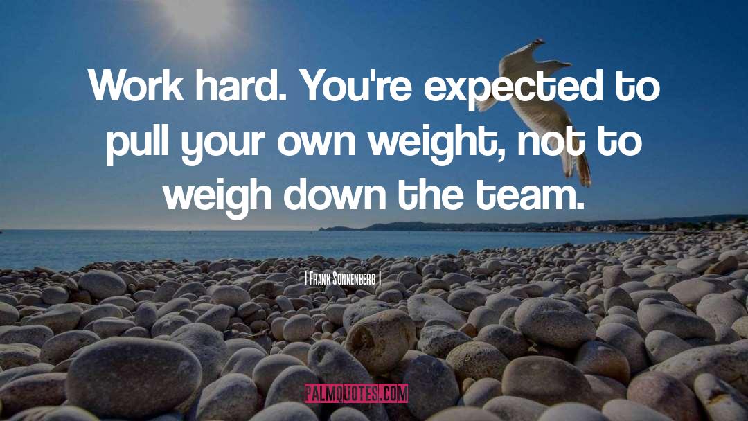 Pull Your Own Weight quotes by Frank Sonnenberg