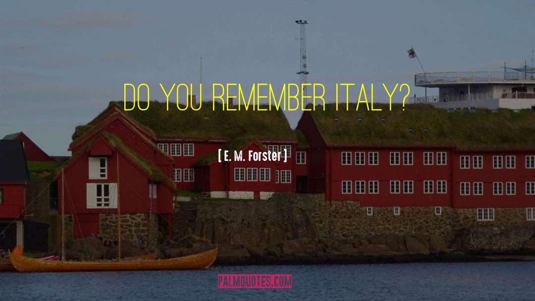 Pulsinelli Italy quotes by E. M. Forster