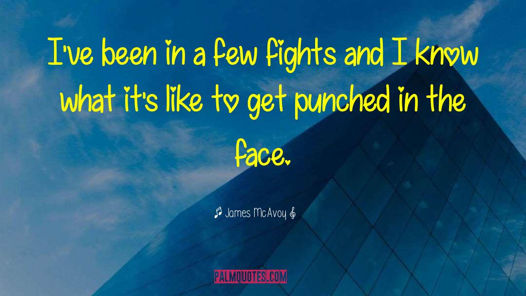 Punched In The Face quotes by James McAvoy