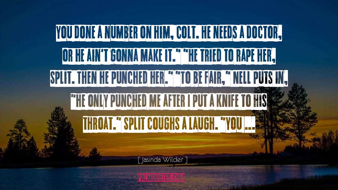 Punched quotes by Jasinda Wilder