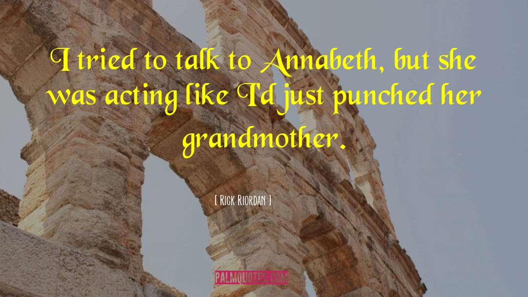 Punched quotes by Rick Riordan