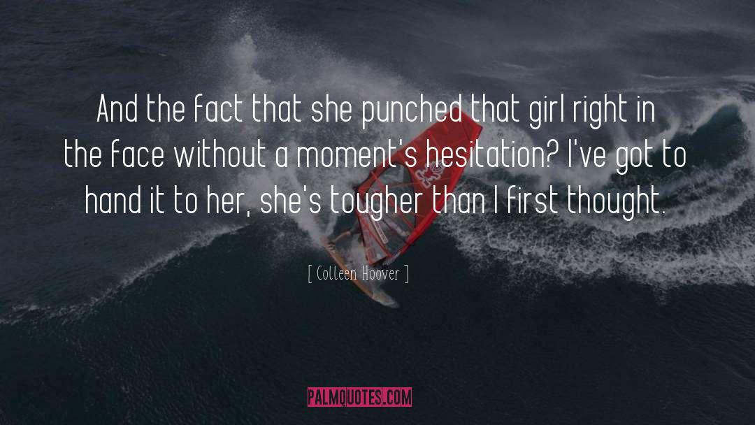 Punched quotes by Colleen Hoover
