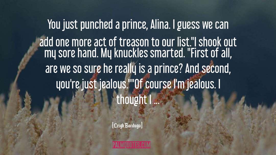 Punched quotes by Leigh Bardugo