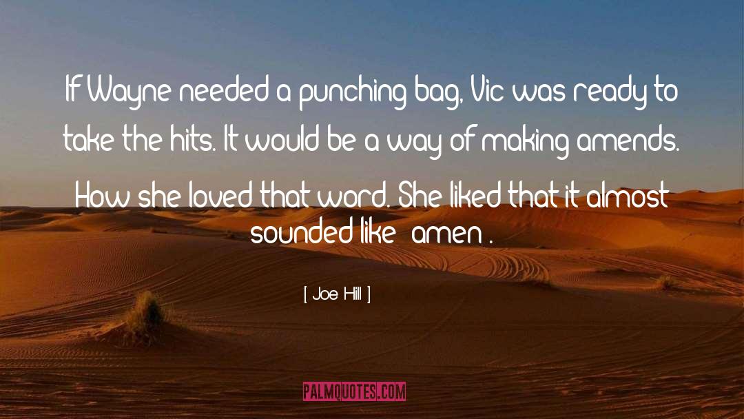 Punching Bag quotes by Joe Hill