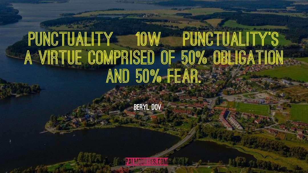 Punctuality quotes by Beryl Dov
