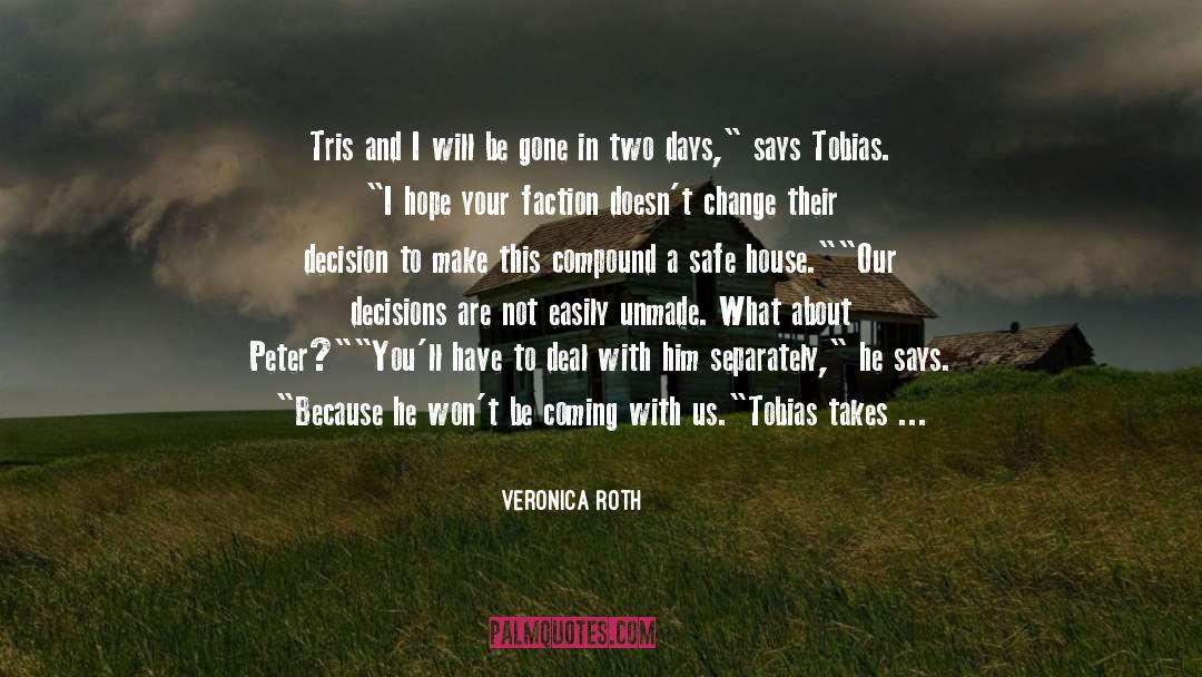 Punctuating Compound quotes by Veronica Roth