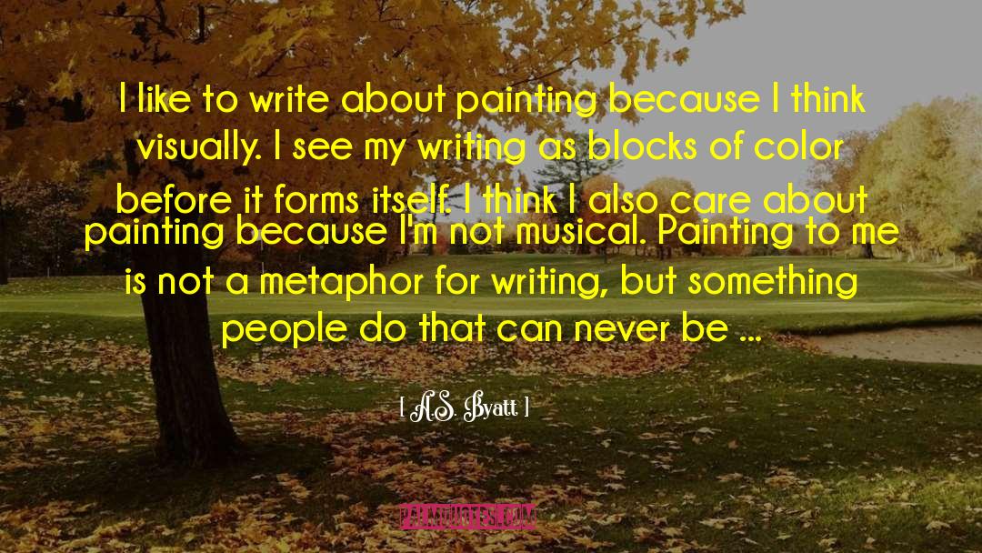 Punctuation Metaphor quotes by A.S. Byatt