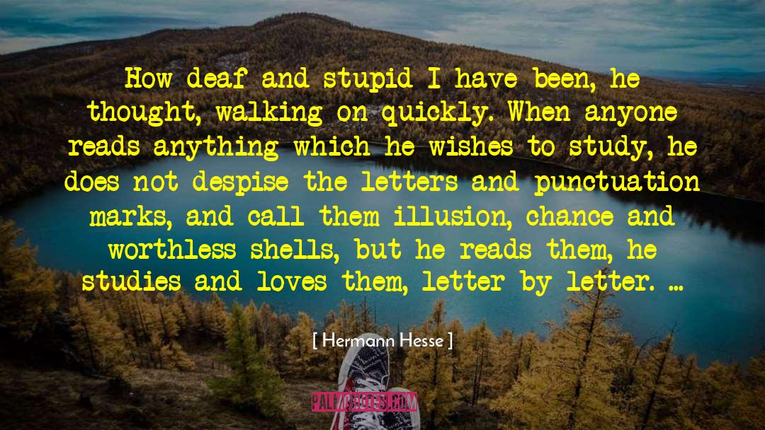 Punctuation quotes by Hermann Hesse