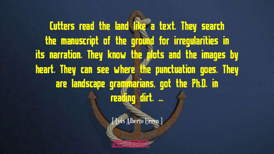 Punctuation quotes by Luis Alberto Urrea