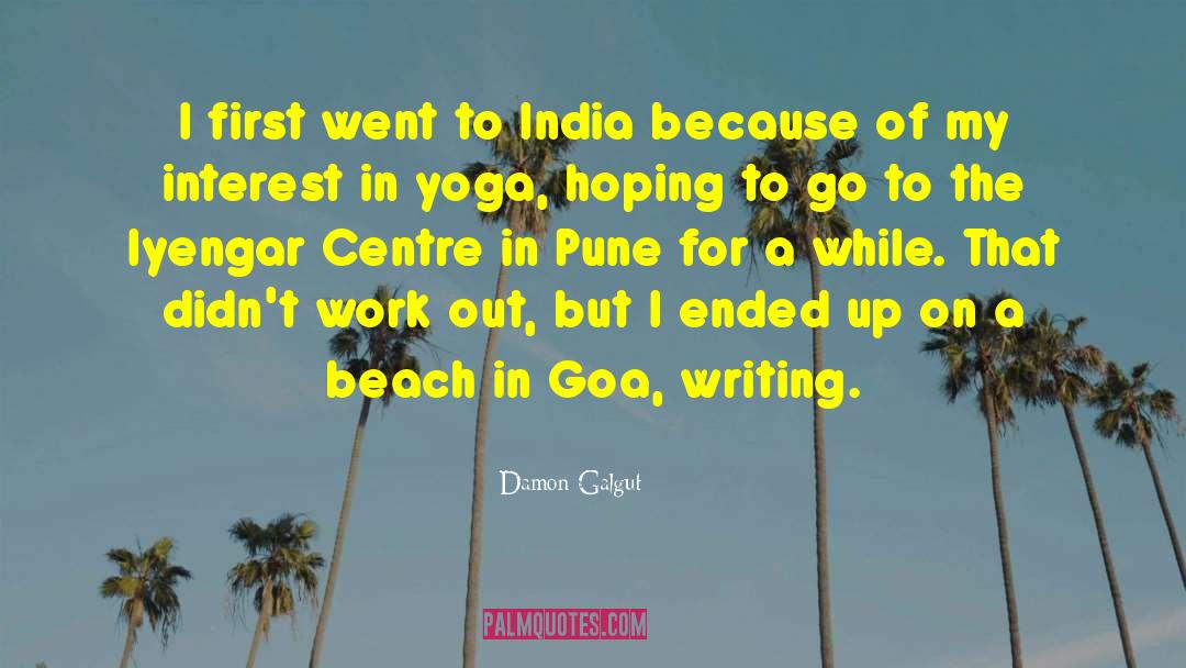 Pune Icai quotes by Damon Galgut