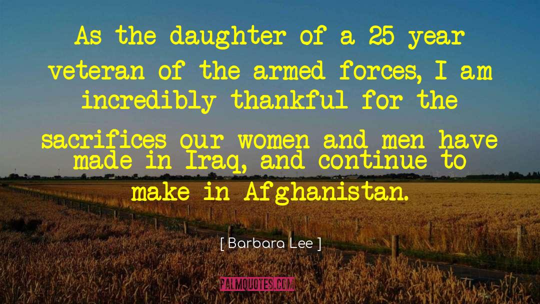 Punishes Daughter quotes by Barbara Lee